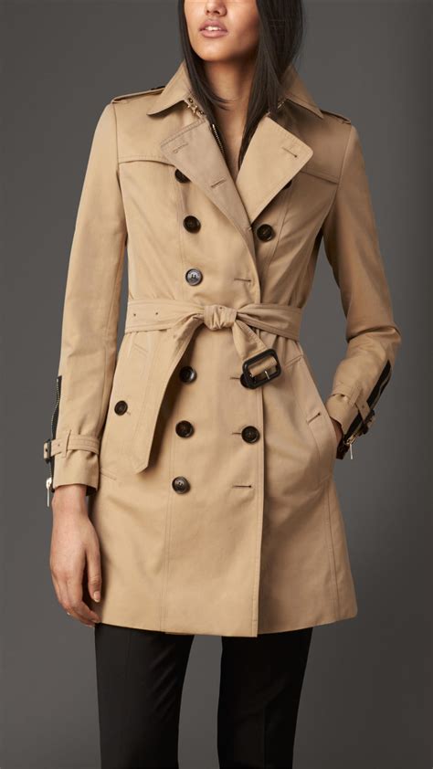 burberry gabardine biker trench coat|authentic burberry trench.